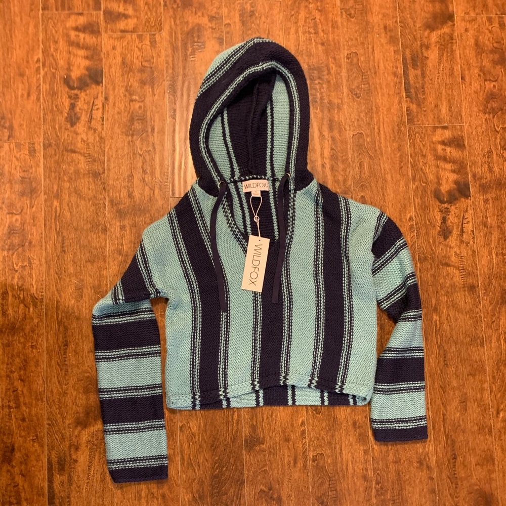 NWOT Wildfox Blue Hermosa Sweater